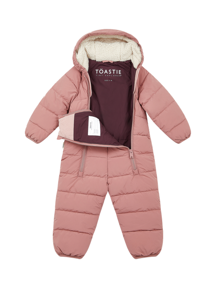 Toastie Baby Classic Cloud Onesie Snowsuit - view 2, Damask Pink