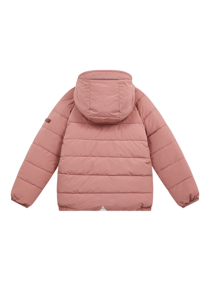 Toastie Kids' Reversible Puffer Jacket - view 2, Damask Pink
