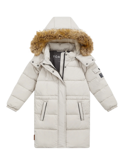 Toastie Kids' Explorer Puffer Parka Coat, White