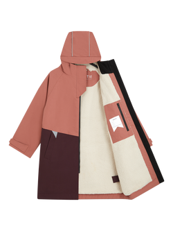 Toastie Kids' Waterproof Colour Block Changing Robe, Rose Pink