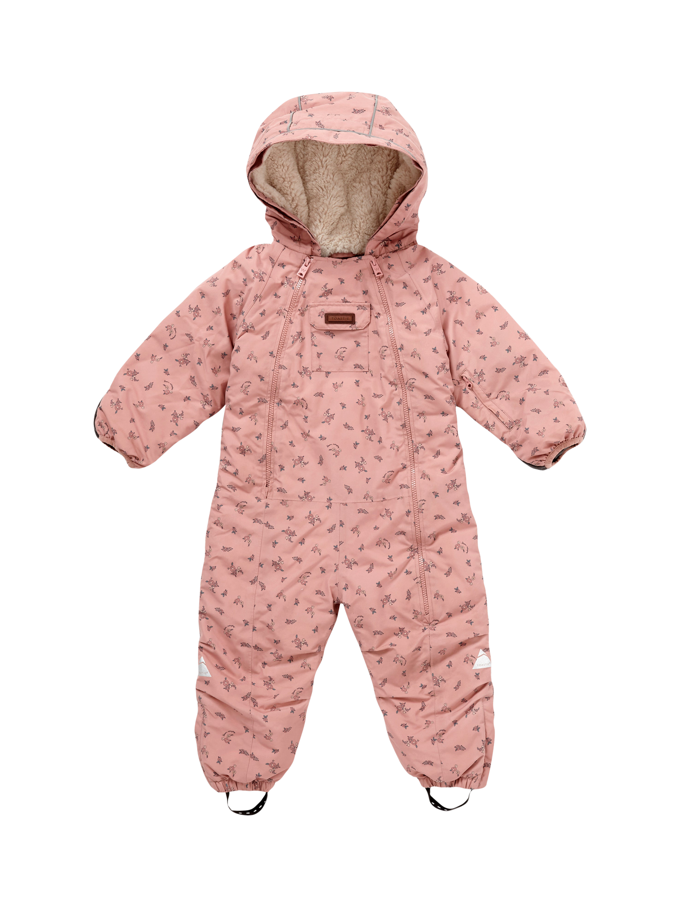 Product image 3 of 3, which shows Toastie Kids' Waterproof Fleece Lined Snowsuit, Winter Floral, 18-24 months