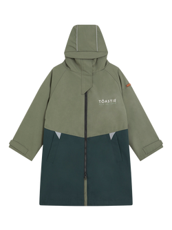 Toastie Kids' Waterproof Colour Block Changing Robe - view 2, Olive
