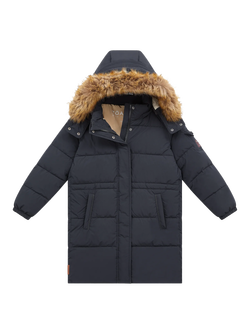 Toastie Kids' Explorer Puffer Parka Coat, Ink Navy