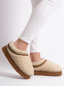 Just Sheepskin Miley Sheepskin Mule Slippers, Cream - view 2, Cream