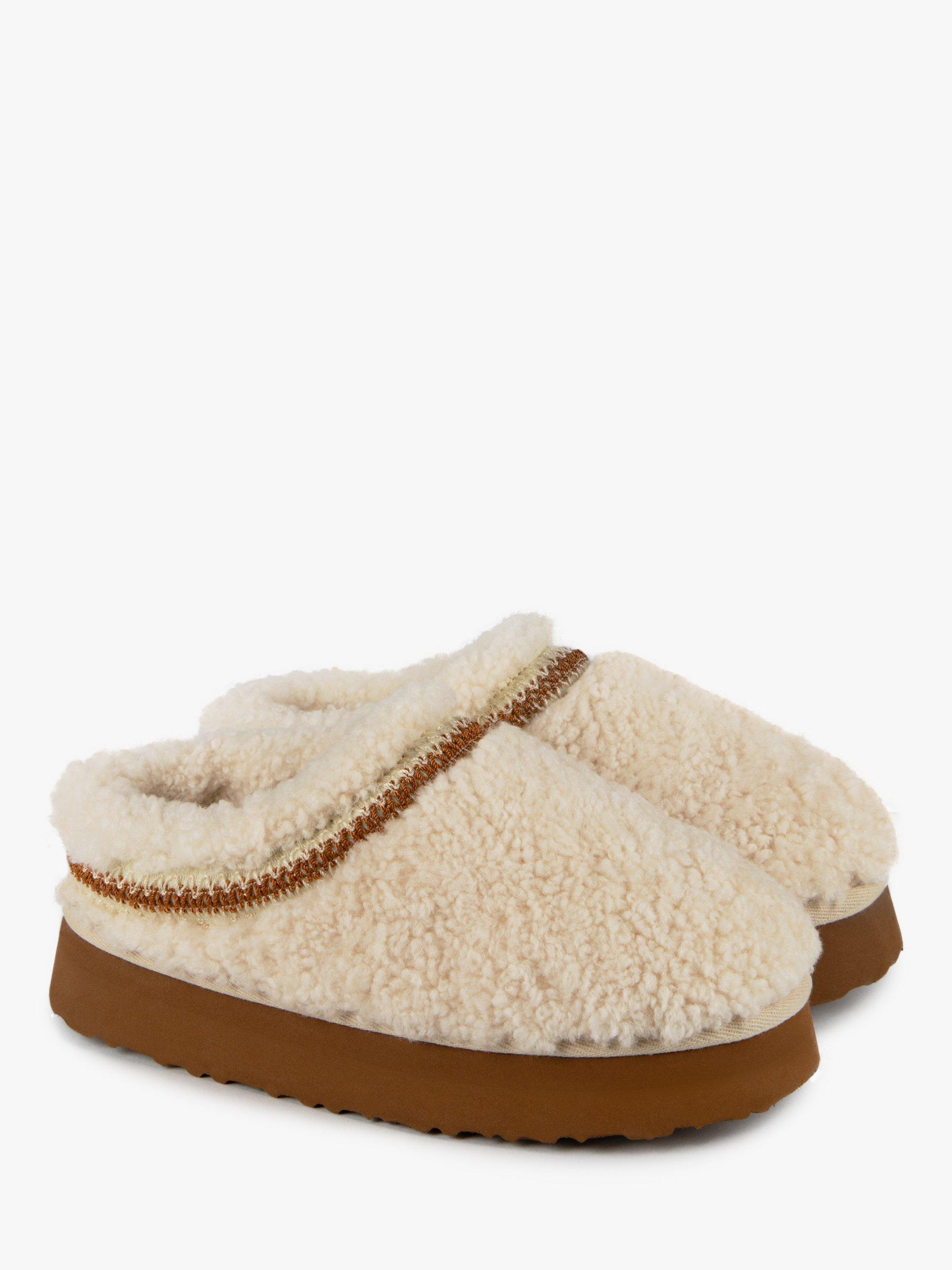 Product image 3 of 6, which shows Just Sheepskin Miley Sheepskin Mule Slippers, Cream, 4