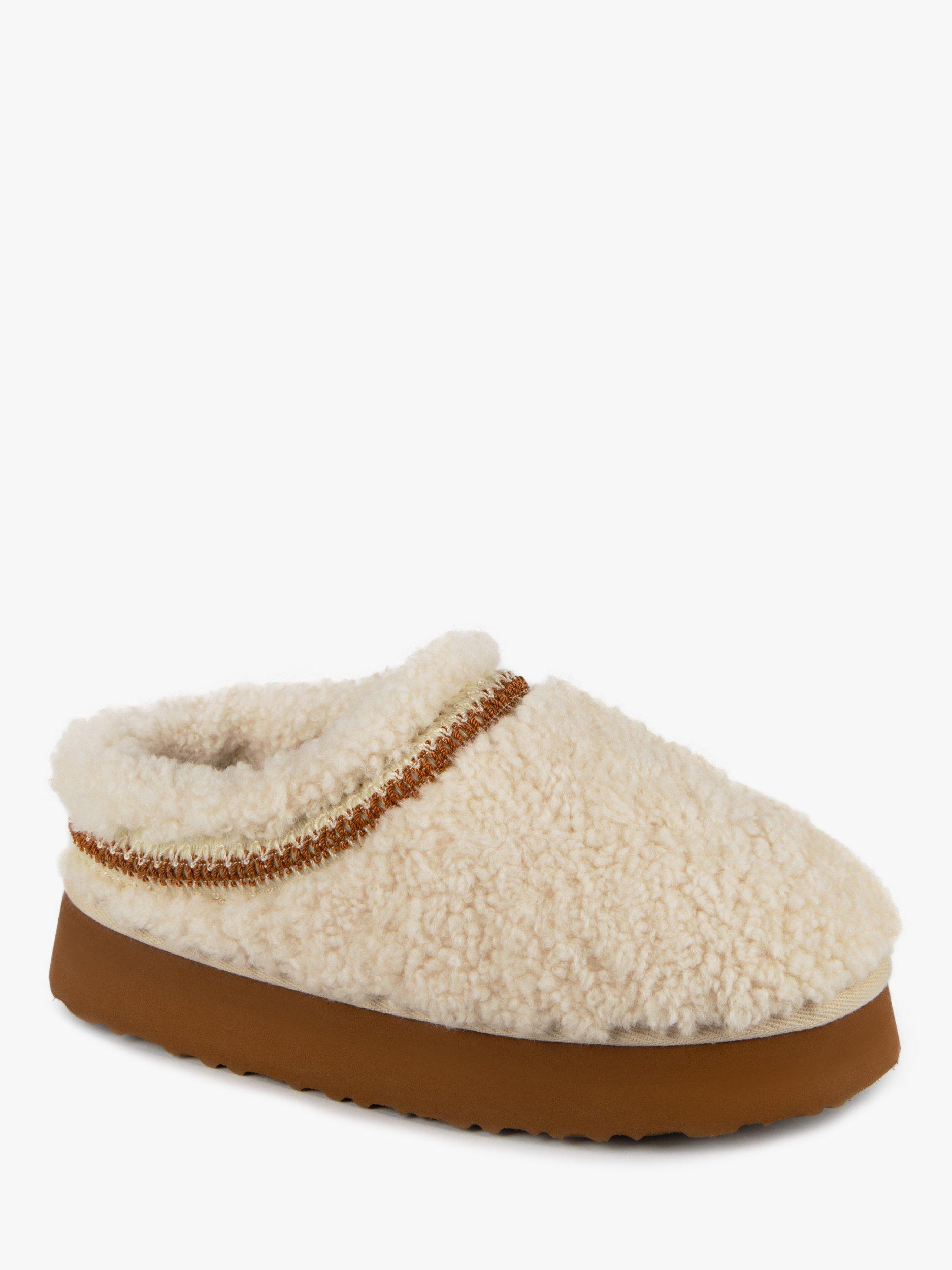 Product image 4 of 6, which shows Just Sheepskin Miley Sheepskin Mule Slippers, Cream, 4