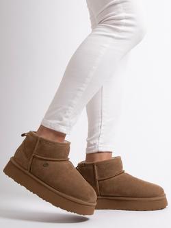 Just Sheepskin Mini Lottie Sheepskin Boot - view 2, Chestnut