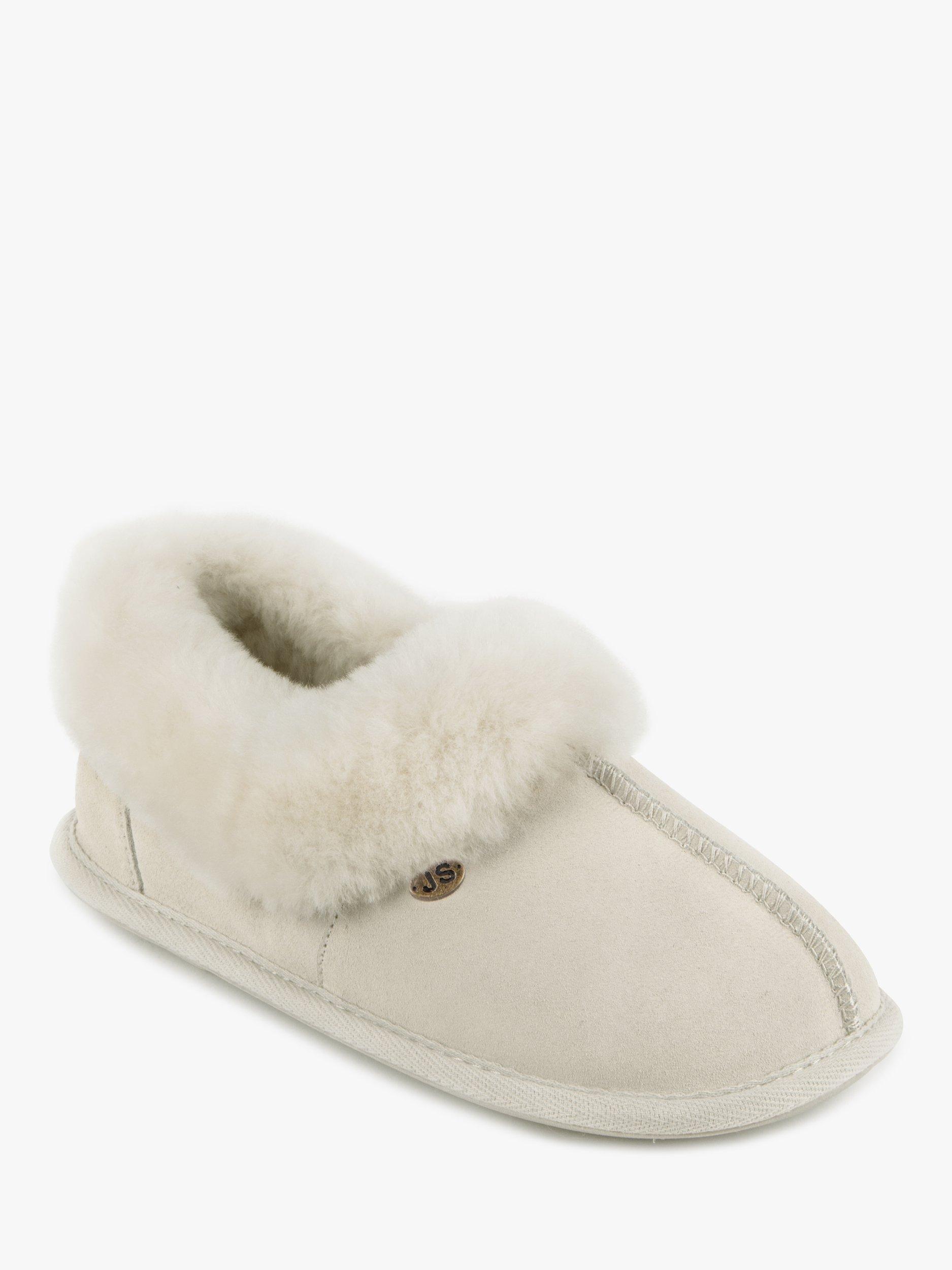 Product image 4 of 6, which shows Just Sheepskin Classic Sheepskin Slippers, Cream, 4