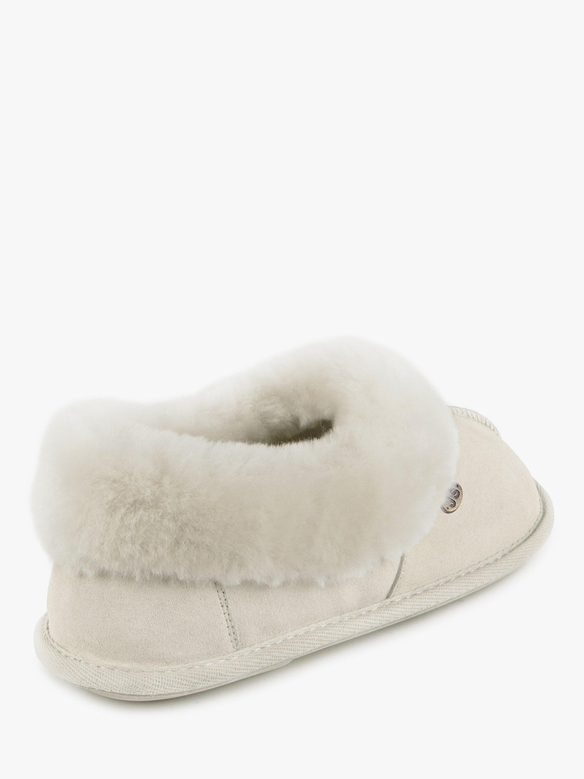 Product image 5 of 6, which shows Just Sheepskin Classic Sheepskin Slippers, Cream, 4