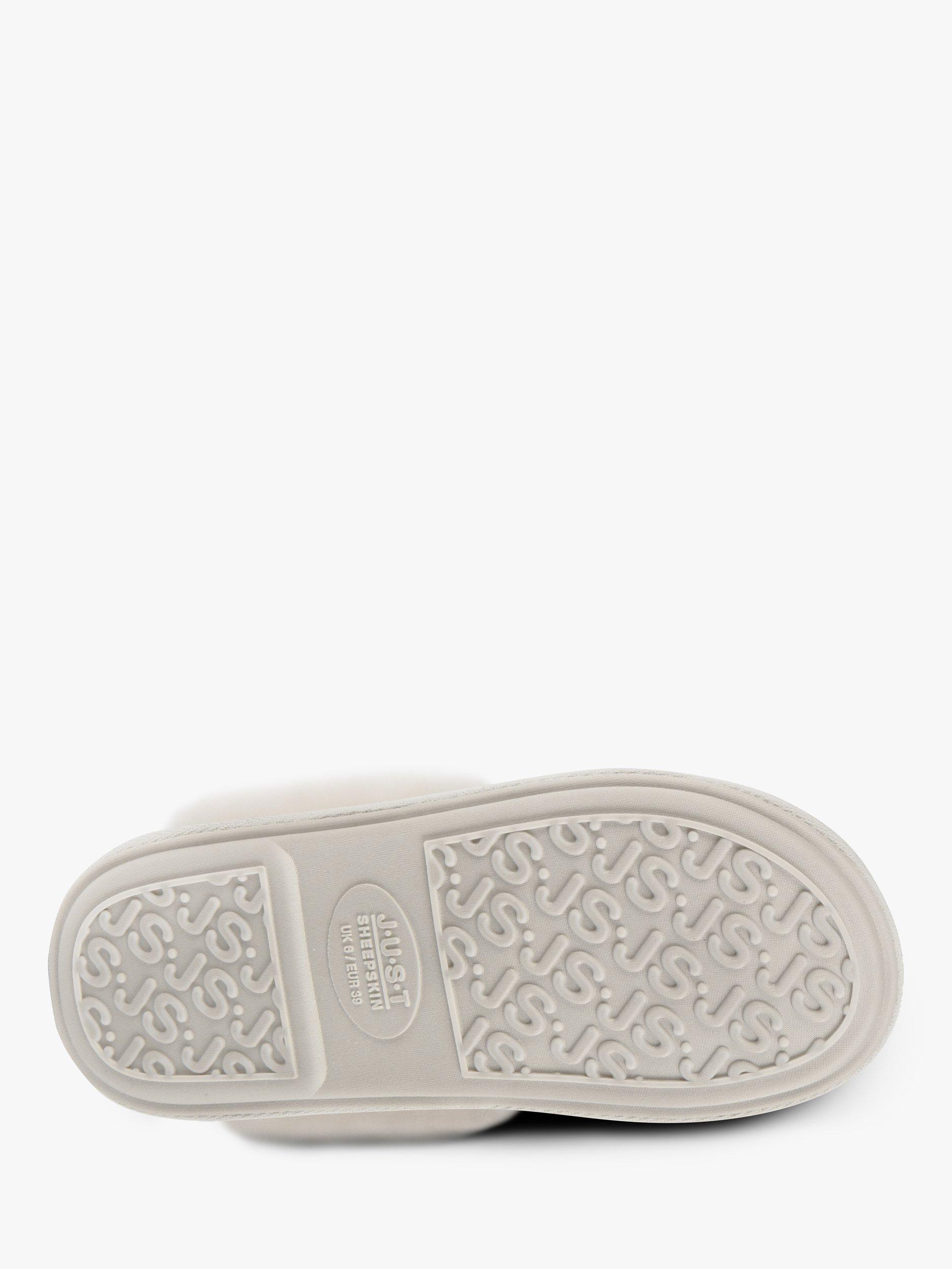 Product image 6 of 6, which shows Just Sheepskin Classic Sheepskin Slippers, Cream, 4