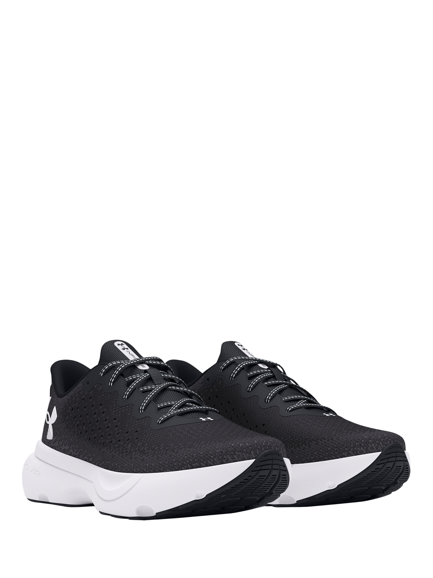 Product image 2 of 5, which shows Under Armour Men's Infinite Pro Sports Trainers, Black / White, 7