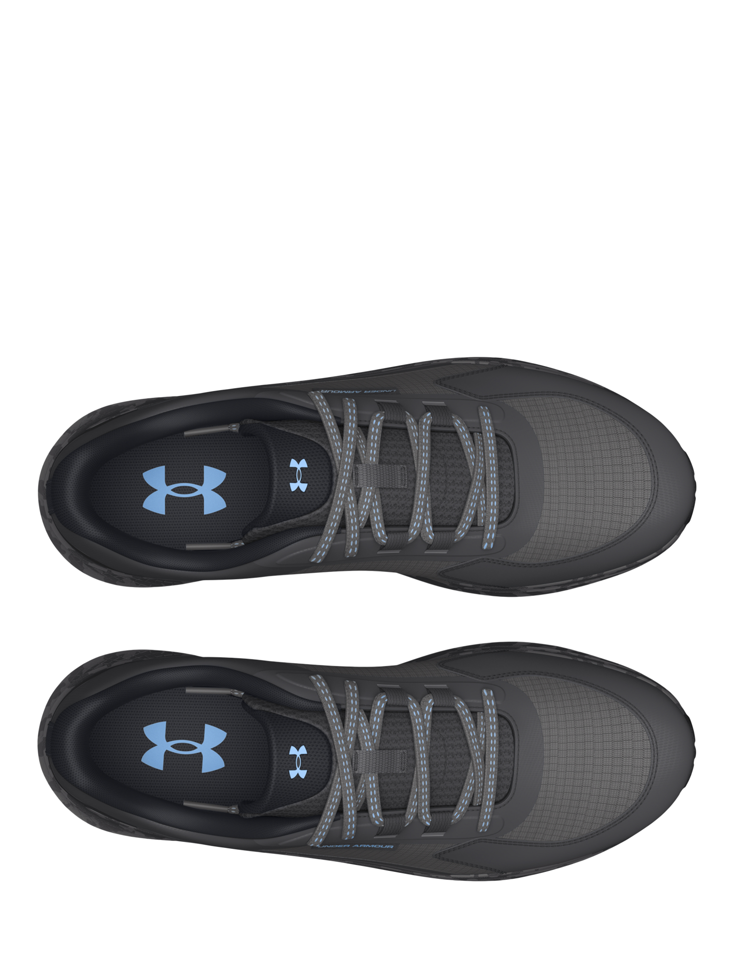 Product image 2 of 7, which shows Under Armour Women's Charged Bandit Tr 3 Running Shoes, Anthracite / Blue, 4