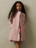 Reiss Kids' Kia Wool Blend Coat, Pink