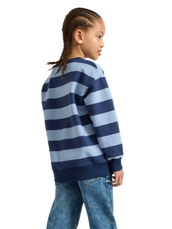 Lindex Kids' Stripe Sweatshirt, Dark Blue - view 2, Dark Blue