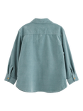 Lindex Kids' Cotton Cord Shirt, Aqua