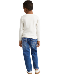 Lindex Kids' Staffan Straight Leg Jeans, Denim - view 2, Denim