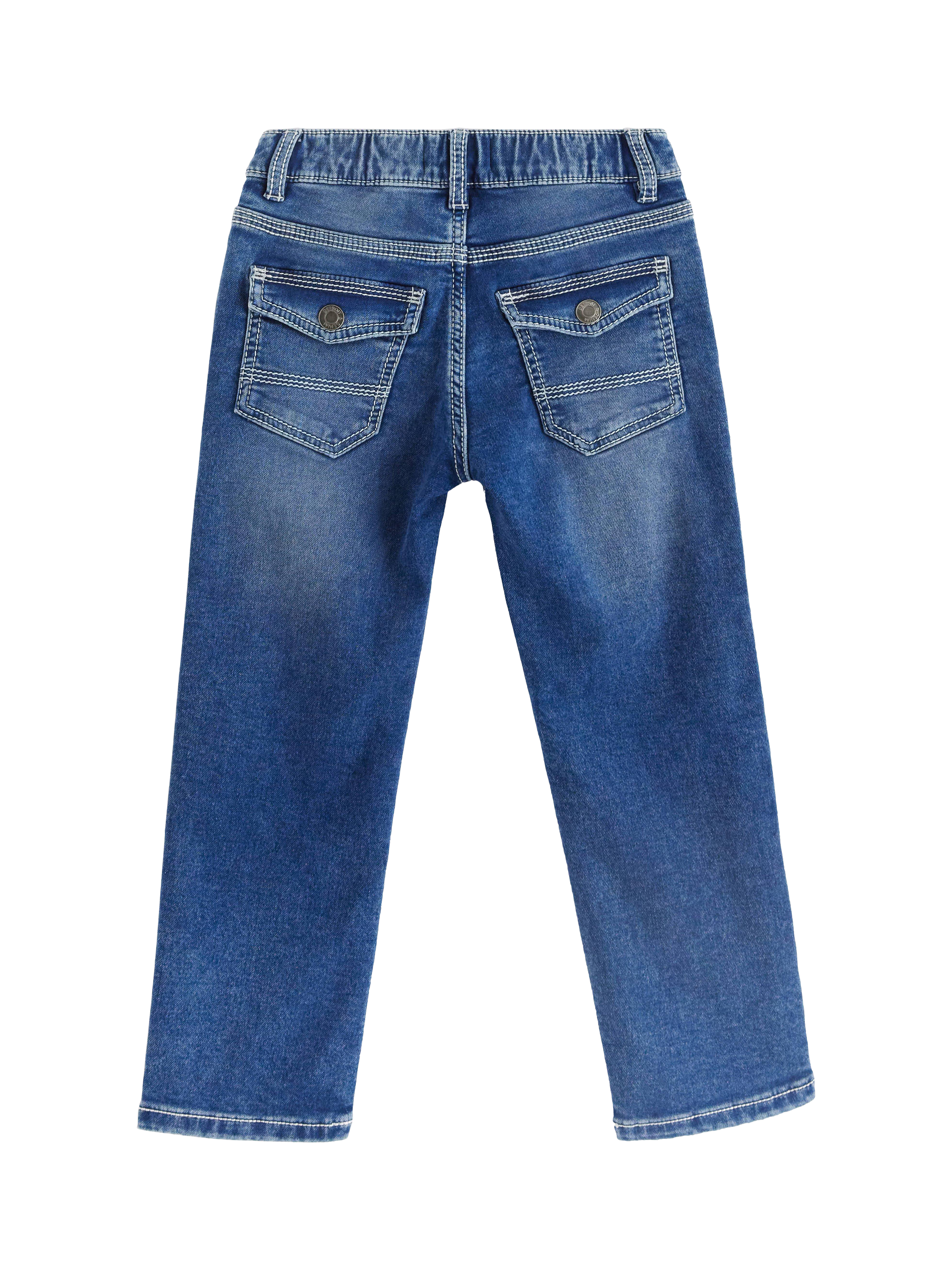Product image 5 of 6, which shows Lindex Kids' Staffan Straight Leg Jeans, Denim, 2-3 years