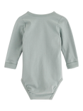 Lindex Baby Basic Wrap Bodysuit, Light Dusty Green