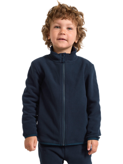 Lindex Kids' Fleece Jacket, Dark Navy, Dark Navy