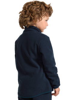 Lindex Kids' Fleece Jacket, Dark Navy - view 2, Dark Navy