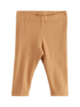 Lindex Baby Brushed Leggings, Dark Dusty Beige