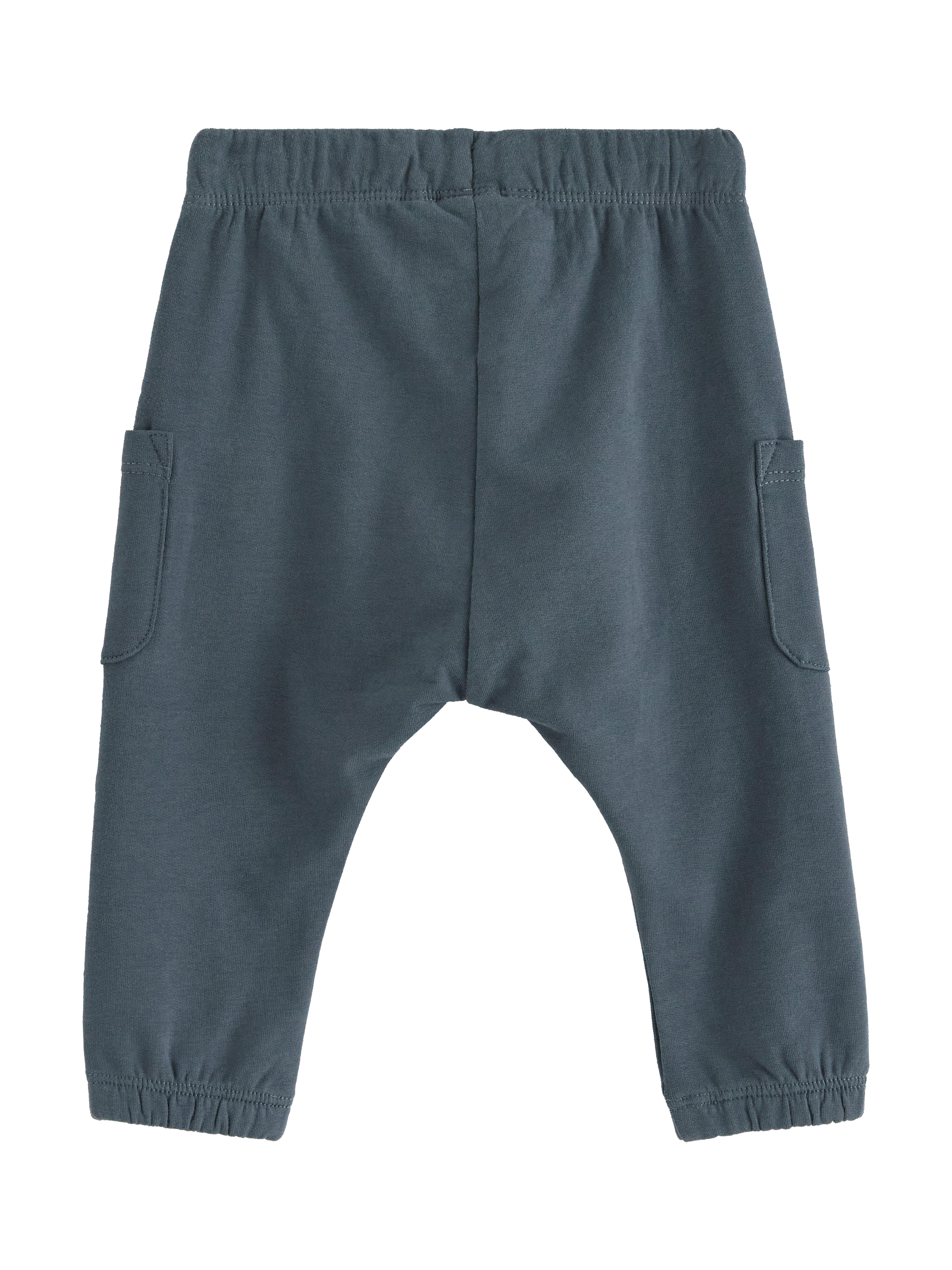 Product image 2 of 3, which shows Lindex Baby Cargo Trousers, Dark Grey, 4-6 months