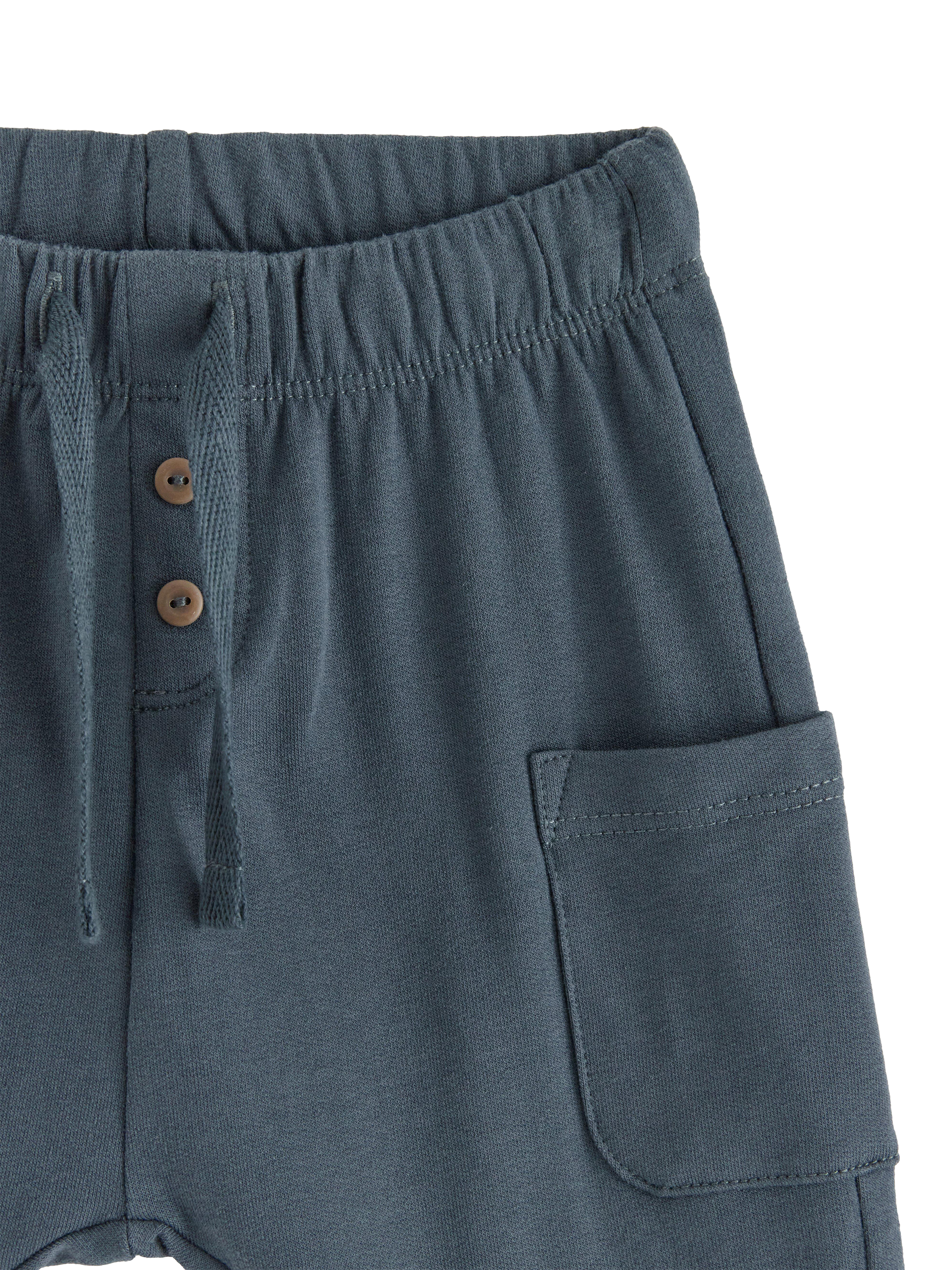 Product image 3 of 3, which shows Lindex Baby Cargo Trousers, Dark Grey, 4-6 months