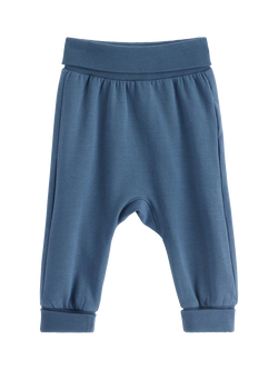 Lindex Baby Newborn Joggers, Dark Dusty Blue, Dark Dusty Blue