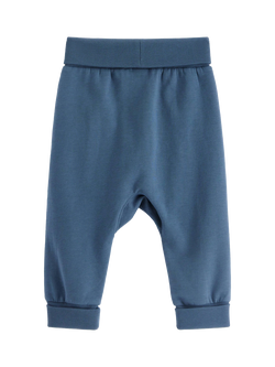 Lindex Baby Newborn Joggers, Dark Dusty Blue - view 2, Dark Dusty Blue