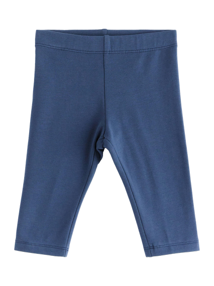 Lindex Baby Organic Cotton Mix Leggings, Dark Blue, Dark Blue