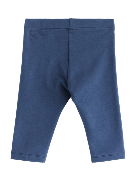 Lindex Baby Organic Cotton Mix Leggings, Dark Blue - view 2, Dark Blue