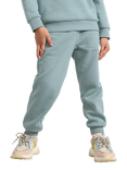 Lindex Baby Soft Lined Joggers, Light Dusty Green