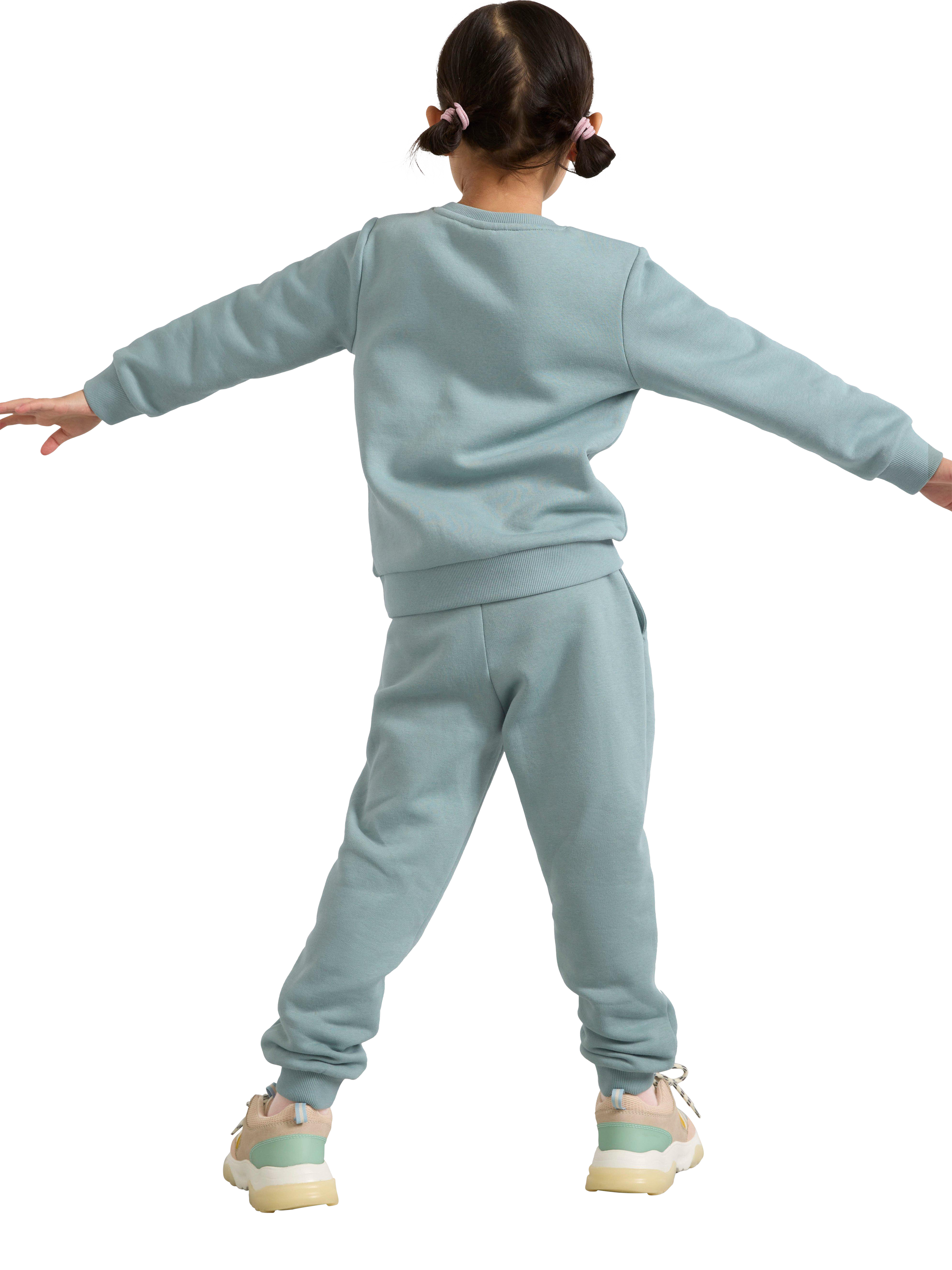 Product image 2 of 6, which shows Lindex Baby Soft Lined Joggers, Light Dusty Green, 4-5 years