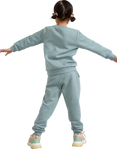 Lindex Baby Soft Lined Joggers, Light Dusty Green