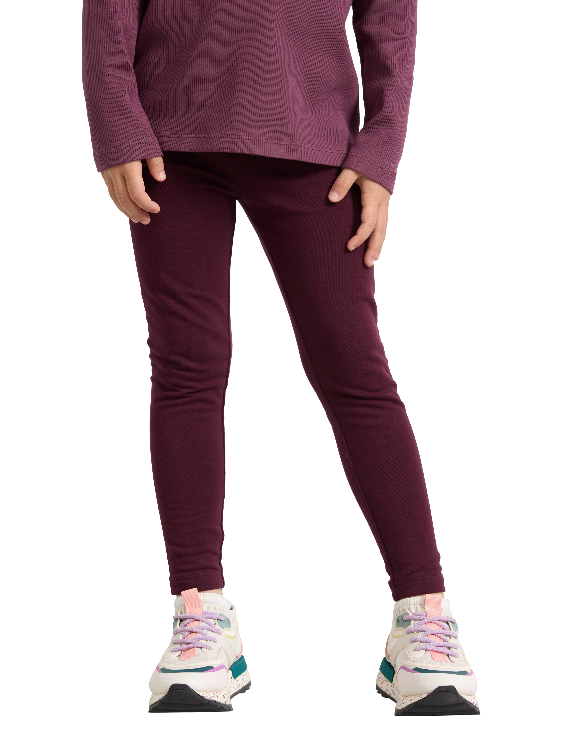 Product image 3 of 6, which shows Lindex Kids' Leggings, Dark Lilac, 2-3 years