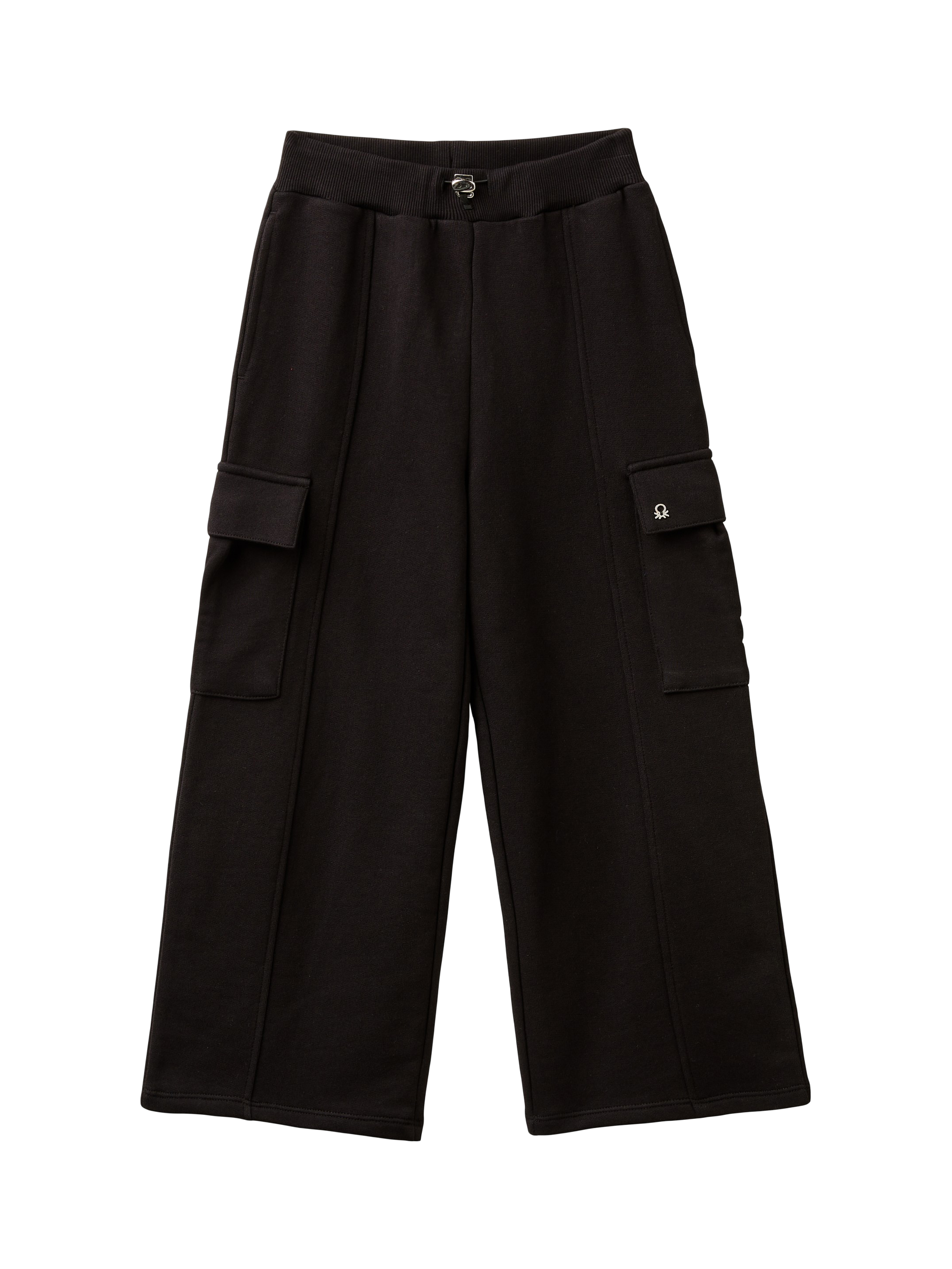 Benetton Kids' Wide Leg Cargo Trousers