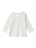 Benetton Baby Long Sleeve T-Shirt, Off White