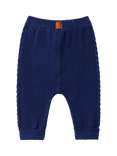 Benetton Baby Wool Blend Cable Knit Stitch Trousers, Blue