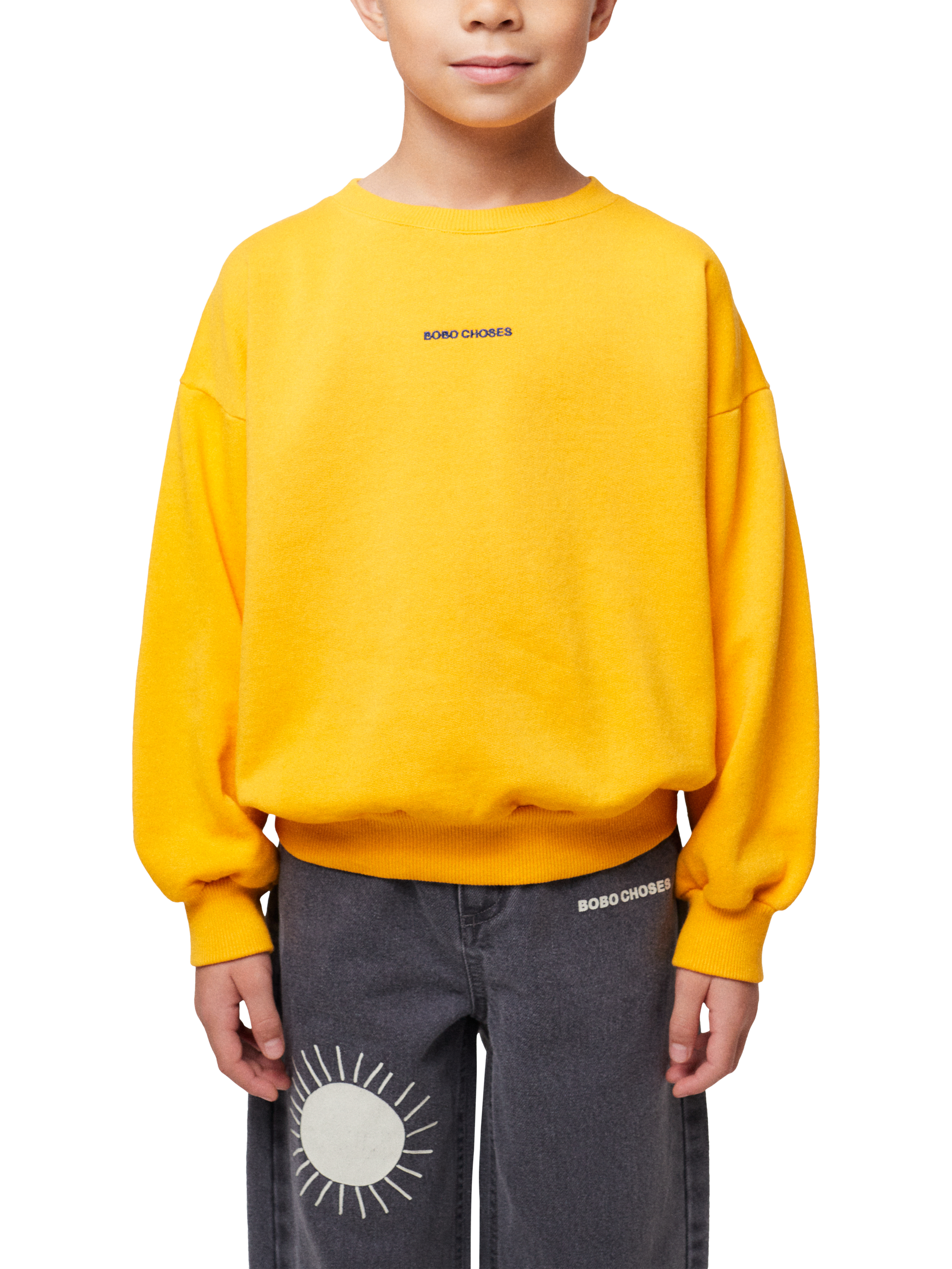 Product image 1 of 7, which shows Bobo Choses Kids' Sunshine Sweatshirt, Orange, 2-3 years