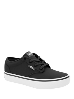 Vans Kids' Atwood Canvas Trainers, Black/White - view 2, Black/White