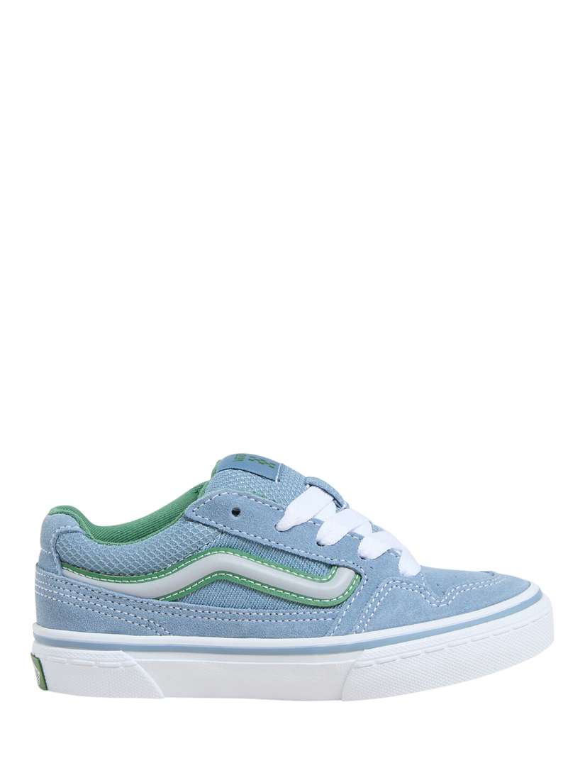 Product image 1 of 4, which shows Vans Kids' Caldrone Suede Lace Up Trainers, Suede Citadel, 10 Jnr