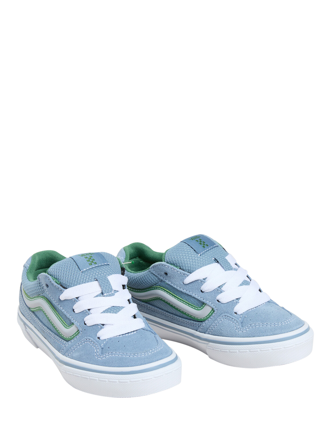 Product image 2 of 4, which shows Vans Kids' Caldrone Suede Lace Up Trainers, Suede Citadel, 10 Jnr
