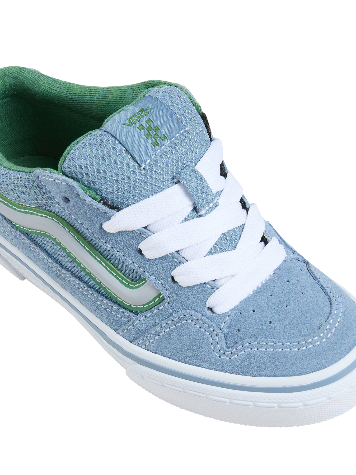 Product image 3 of 4, which shows Vans Kids' Caldrone Suede Lace Up Trainers, Suede Citadel, 10 Jnr