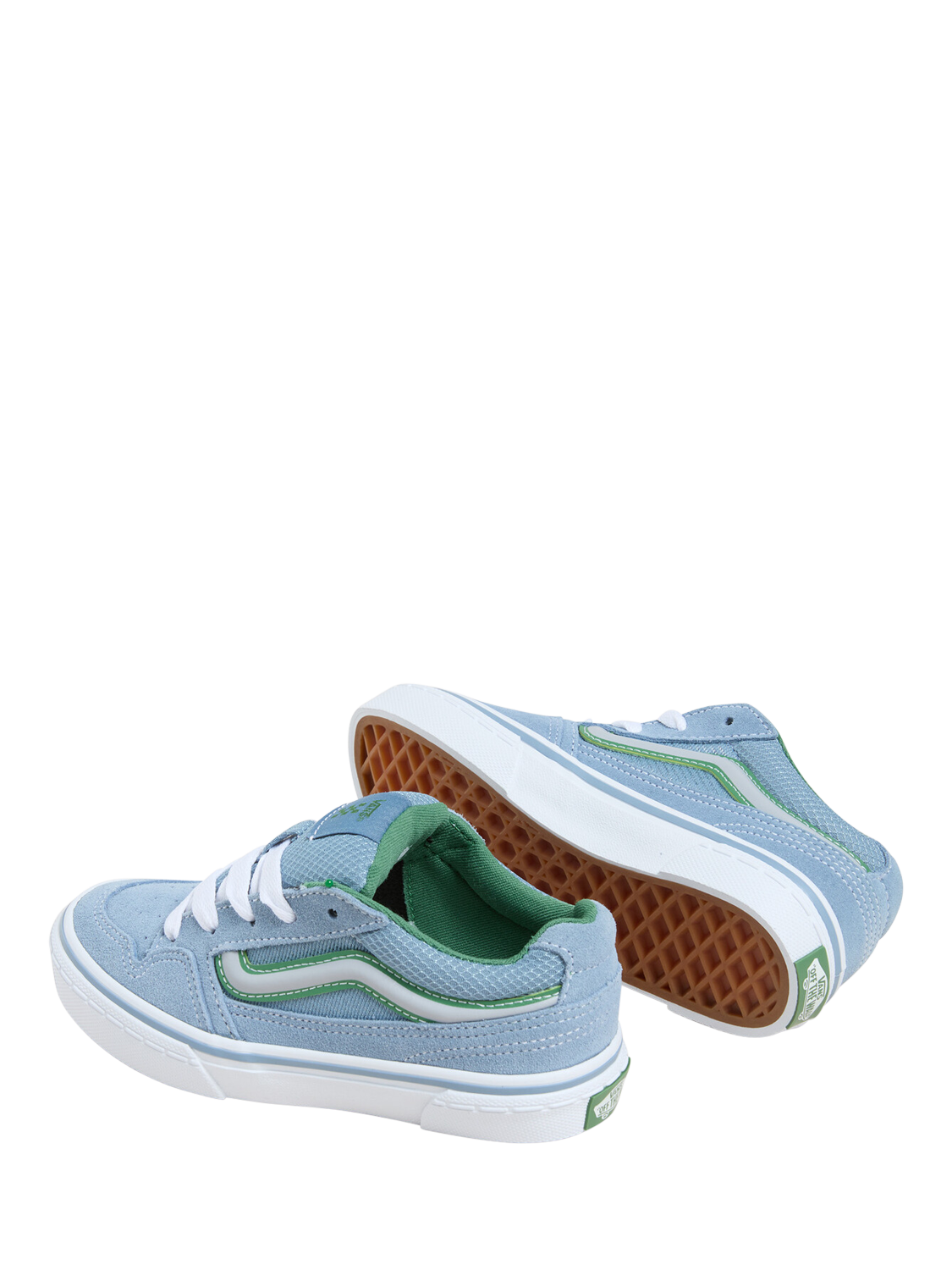 Product image 4 of 4, which shows Vans Kids' Caldrone Suede Lace Up Trainers, Suede Citadel, 10 Jnr