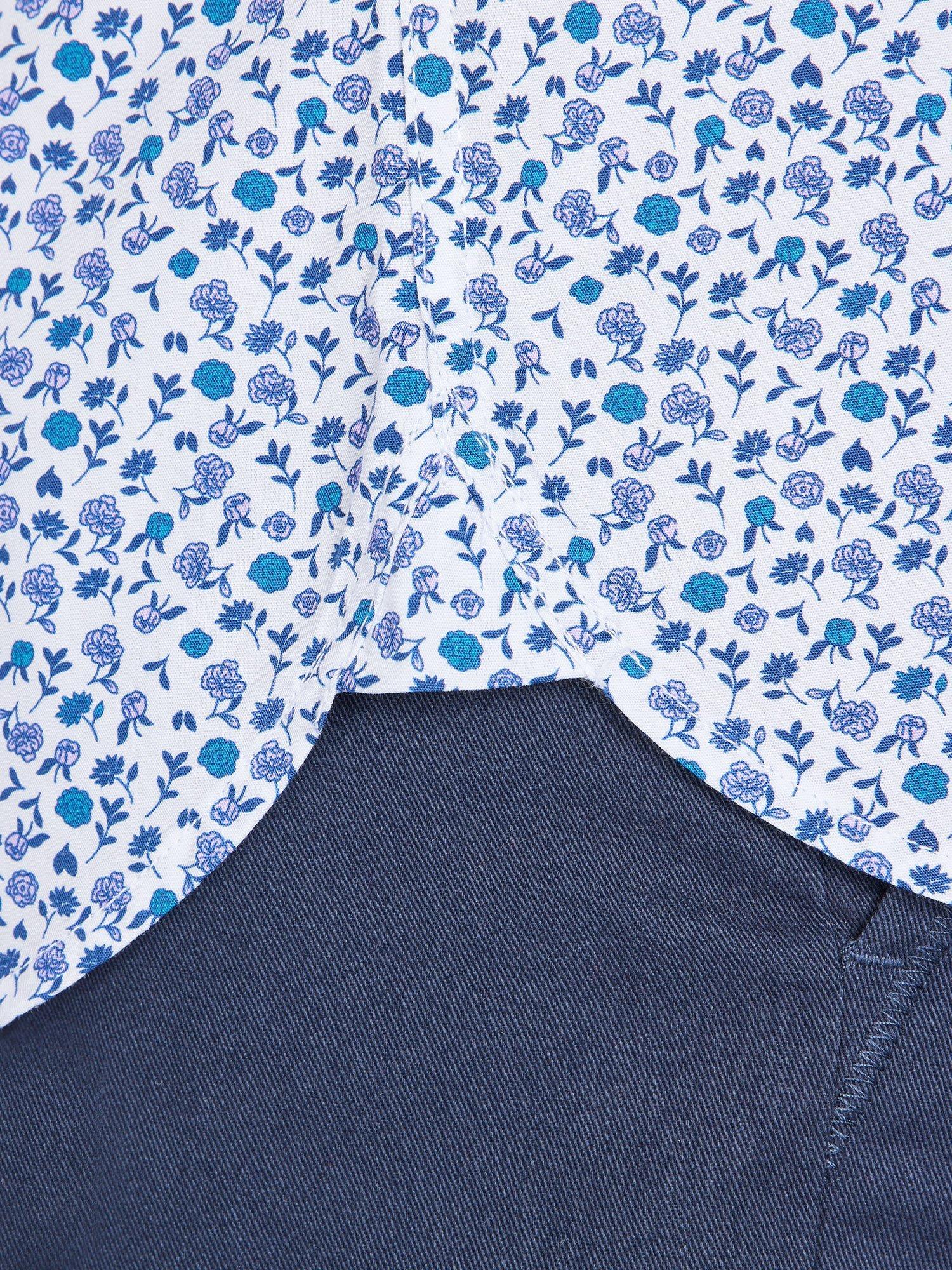 Product image 6 of 6, which shows Raging Bull Cotton Regular Fit Floral Shirt, Purple, S
