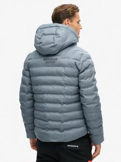 Superdry Men's Waterproof Ski Jacket - view 2, Blue Marl