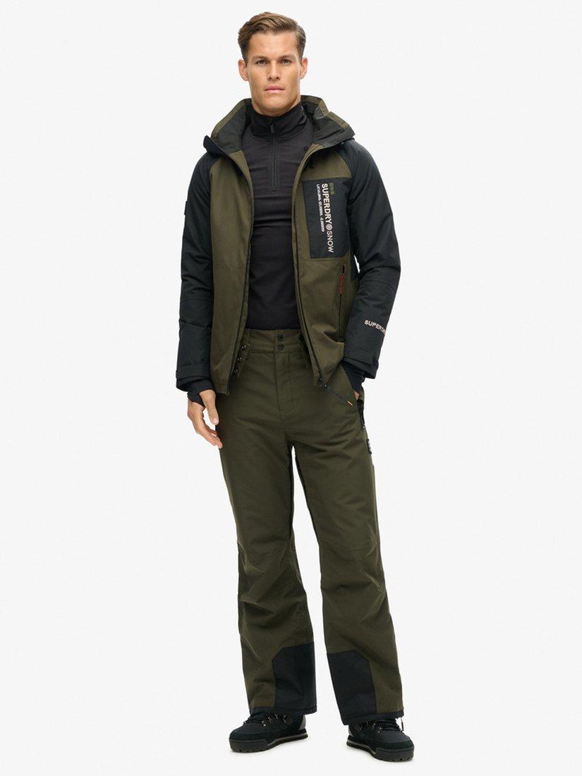 Product image 3 of 6, which shows Superdry Freestyle Core Ski Jacket, Army Khaki, S