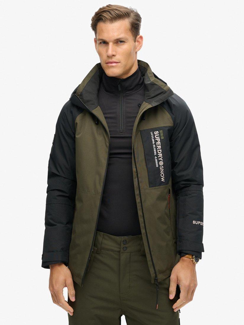Product image 5 of 6, which shows Superdry Freestyle Core Ski Jacket, Army Khaki, S