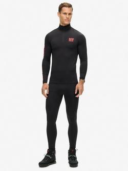 Superdry Ski Base Layer Leggings, Black, Black