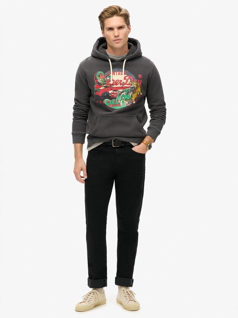Product image 3 of 5, which shows Superdry Tokyo Vintage Logo Graphic Hoodie, Blackboard, S